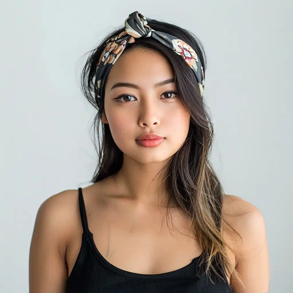 Linen_Bandana_model